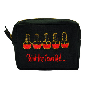 Square Embroidered Makeup Bag-0
